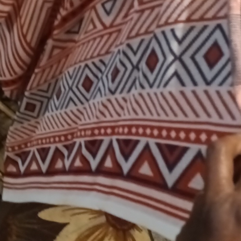 Nwot Umgee Rust Aztec Accented Asymmetrical Cardi… - image 6